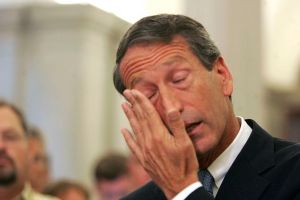 Mark Sanford's declaration of love for his mistress at a 2009 press conference.