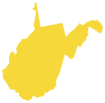 Geo-map-USA-West-Virginia